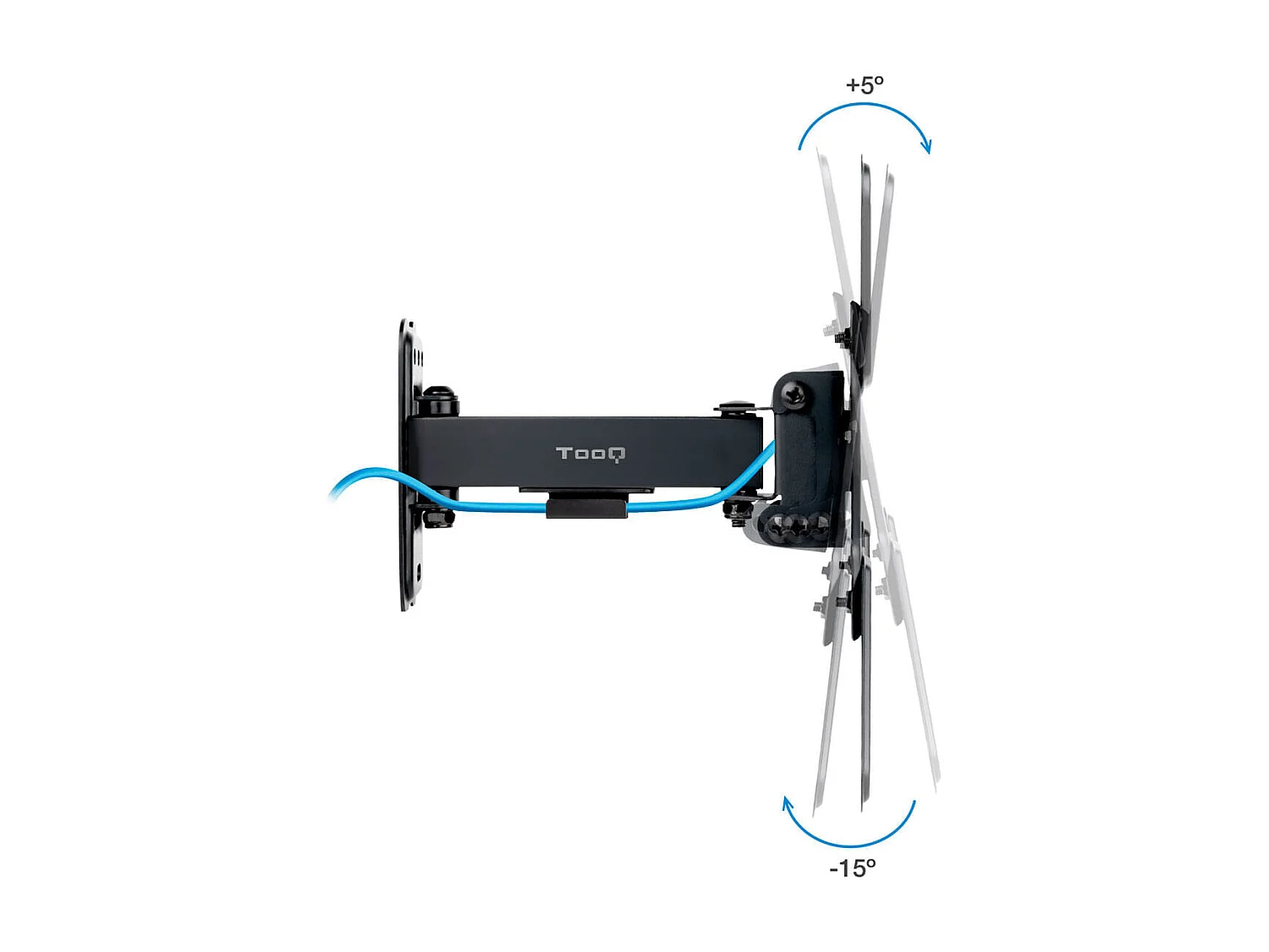 Soporte de TV TooQ LP1343TN-B  13"-43" inclinable y pivotable negro