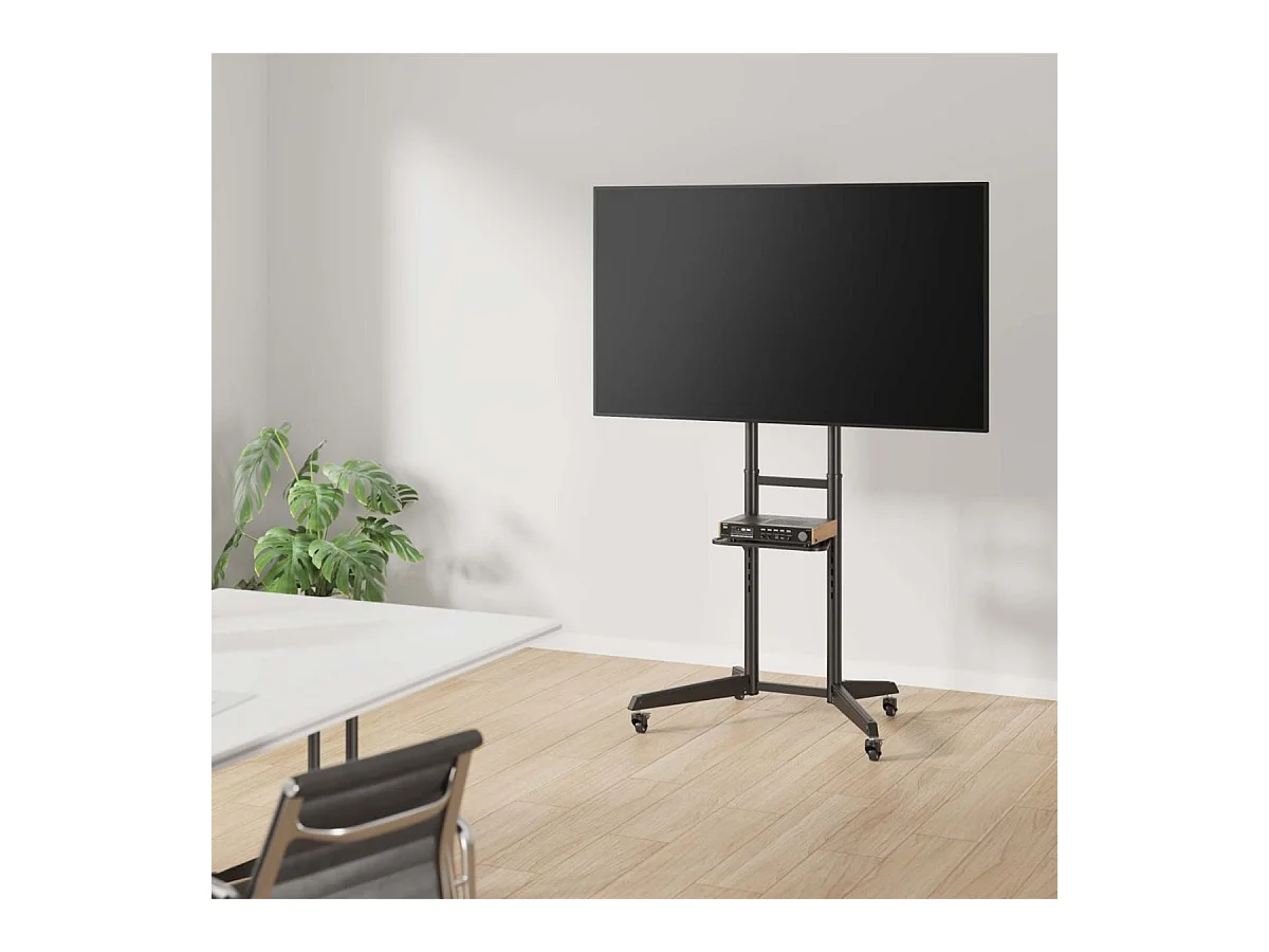 Soporte de TV de suelo Aisens FT70TE-211 37''-70'' con ruedas + bandeja negro 166,5 cm