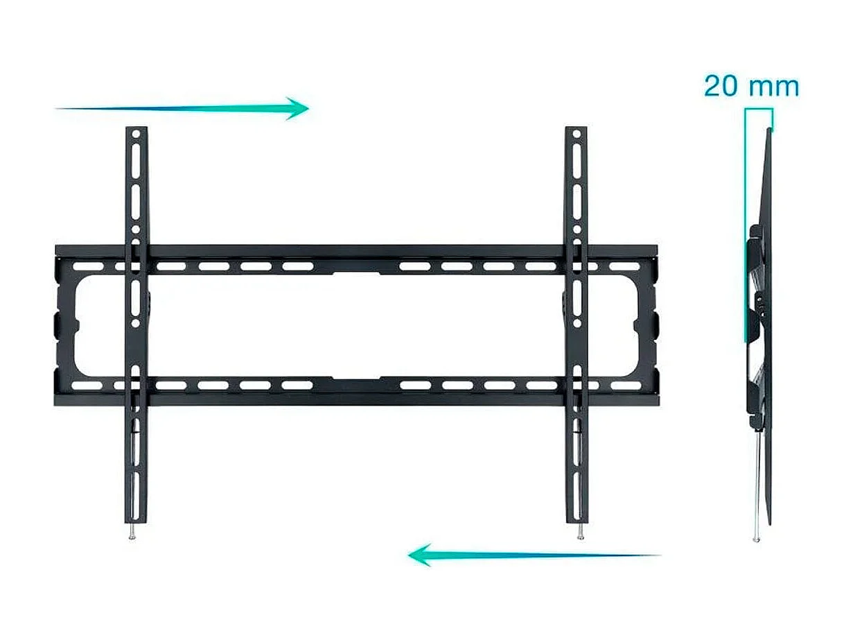 Soporte de TV fijo TooQ LP1080F-B 37''-80'' negro