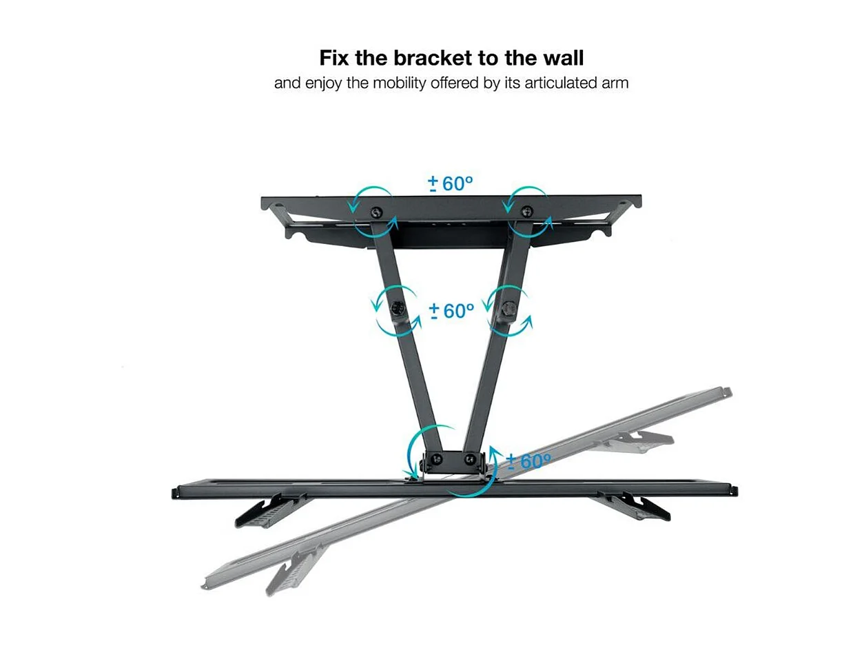 Soporte de TV LP7866TN-B 37''-80'' inclinable y giratorio negro