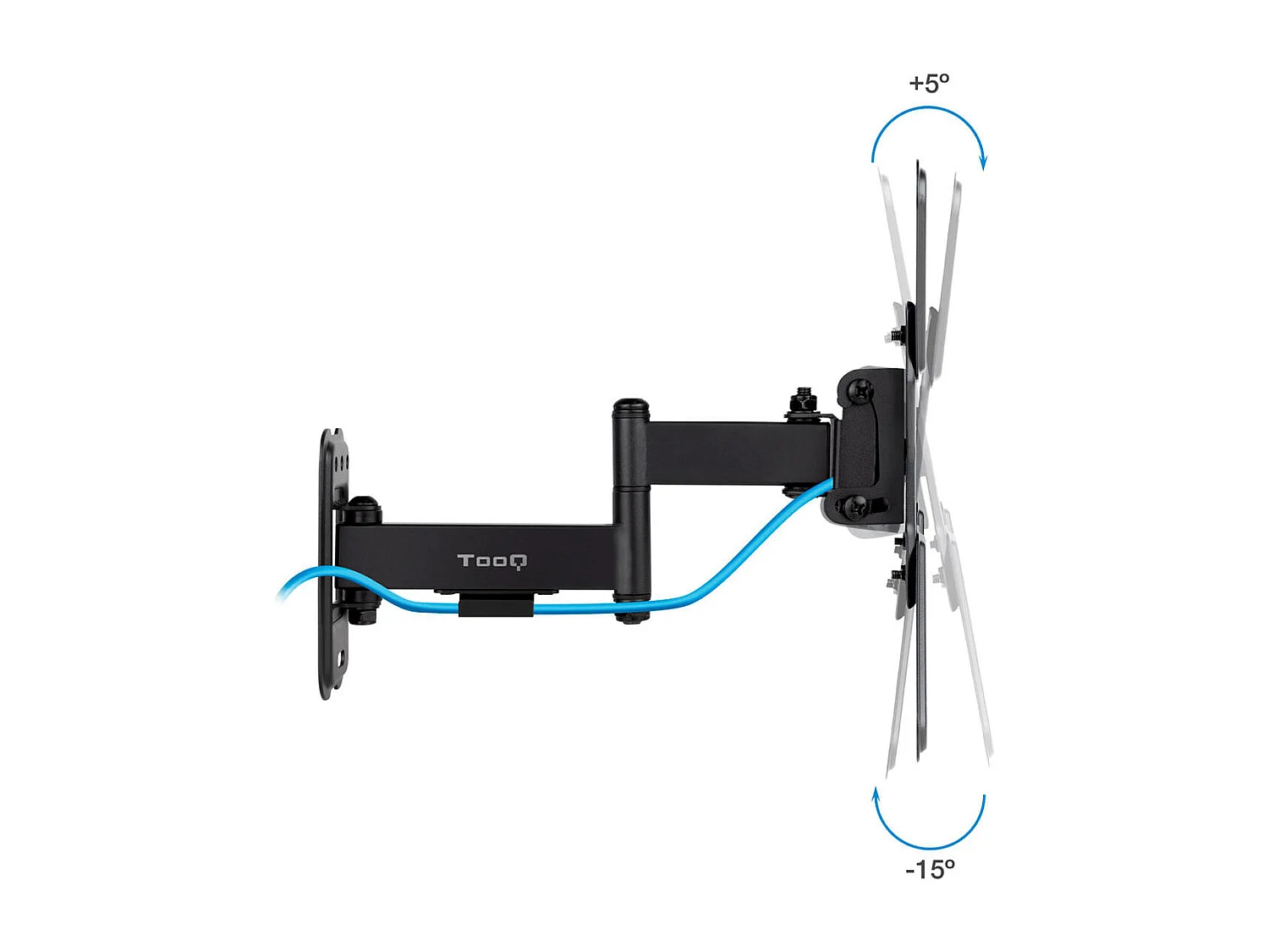 Soporte de TV TooQ LP1344TN-B 13"-43" inclinable y pivotable negro