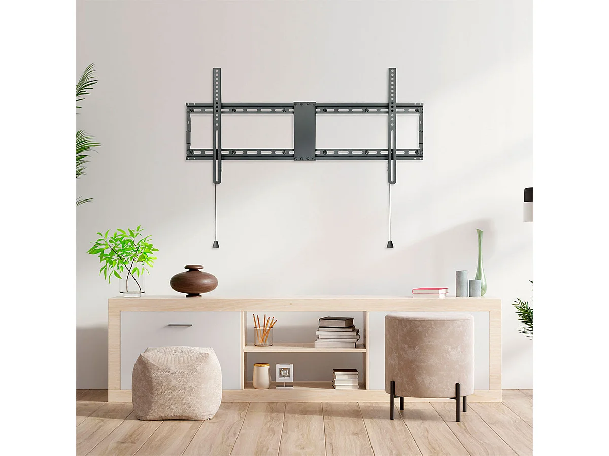 Soporte de TV fijo TooQ LP4390F-B 43''-90''con nivel de burbuja negro