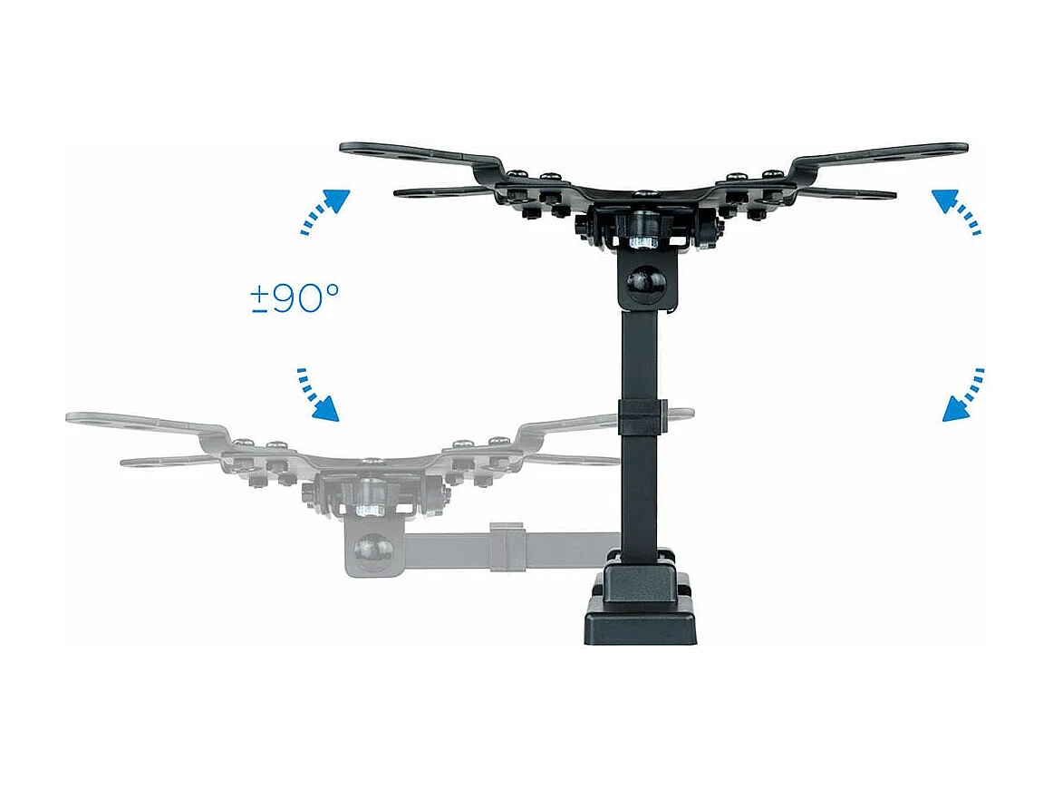 Soporte de TV TooQ LP2042TNL-B 13''-42'' inclinable y pivotable negro