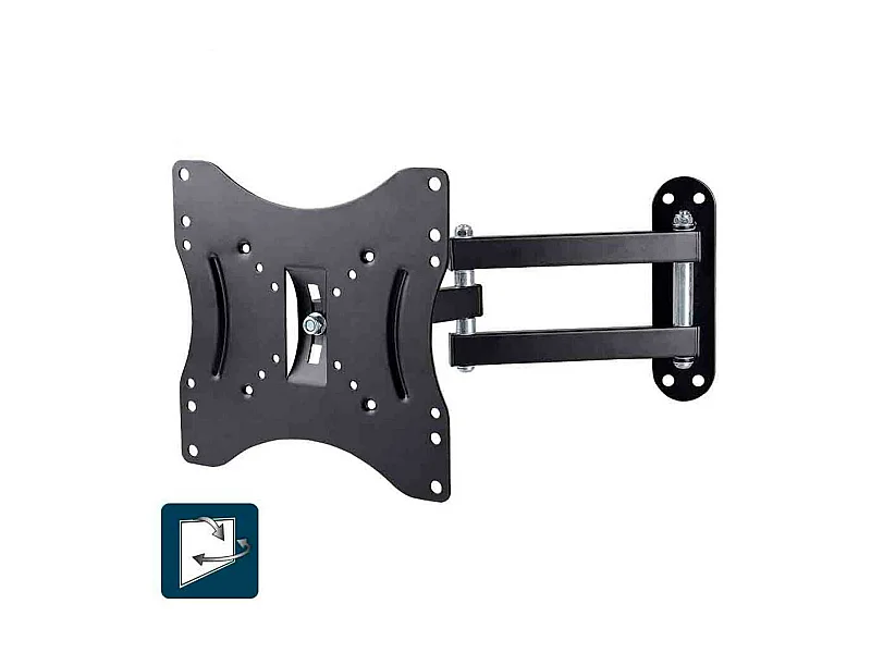 Soporte de TV EDM 23"-42" con brazo tri articulado negro