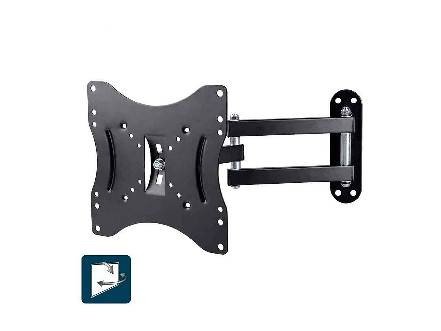 Soporte de TV EDM 23"-42" con brazo tri articulado negro