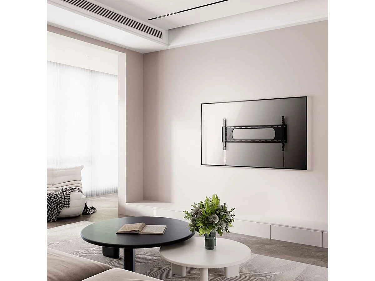 Soporte de TV fijo Aisens WT90F-239 43''-90'' compatible con monitores negro