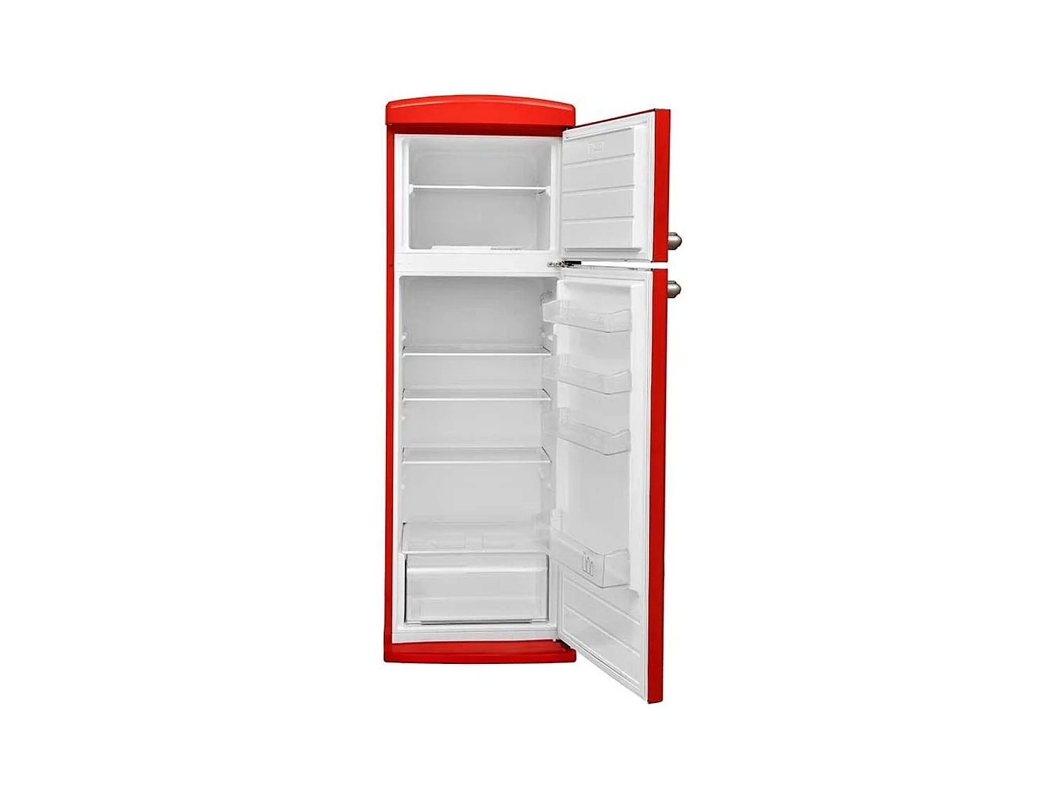 Frigorífico 2 puertas Svan SVRR1751 cíclico 40dB 242L F rojo 179x60,5x70,1 cm