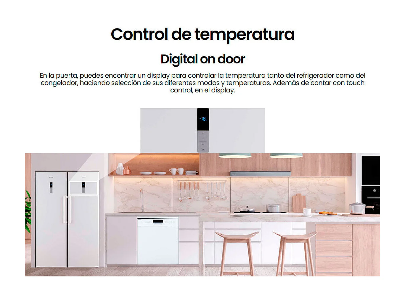 Frigorífico de 1 puerta Infiniton CL-73H Total No Frost 380L E blanco 185,5 cm
