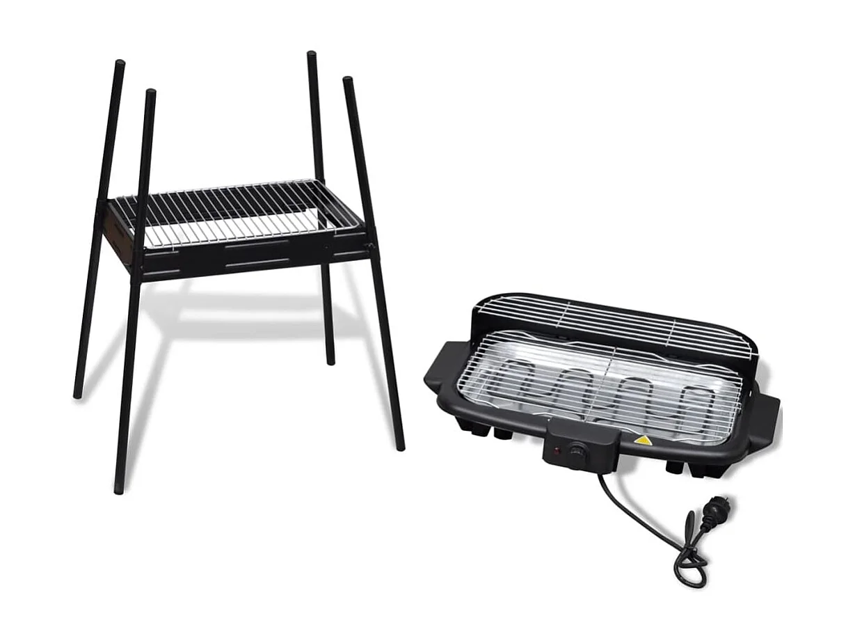 Grill BBQ Standgrill Barbecue Tischgrill Elektrogrill Gartengrill