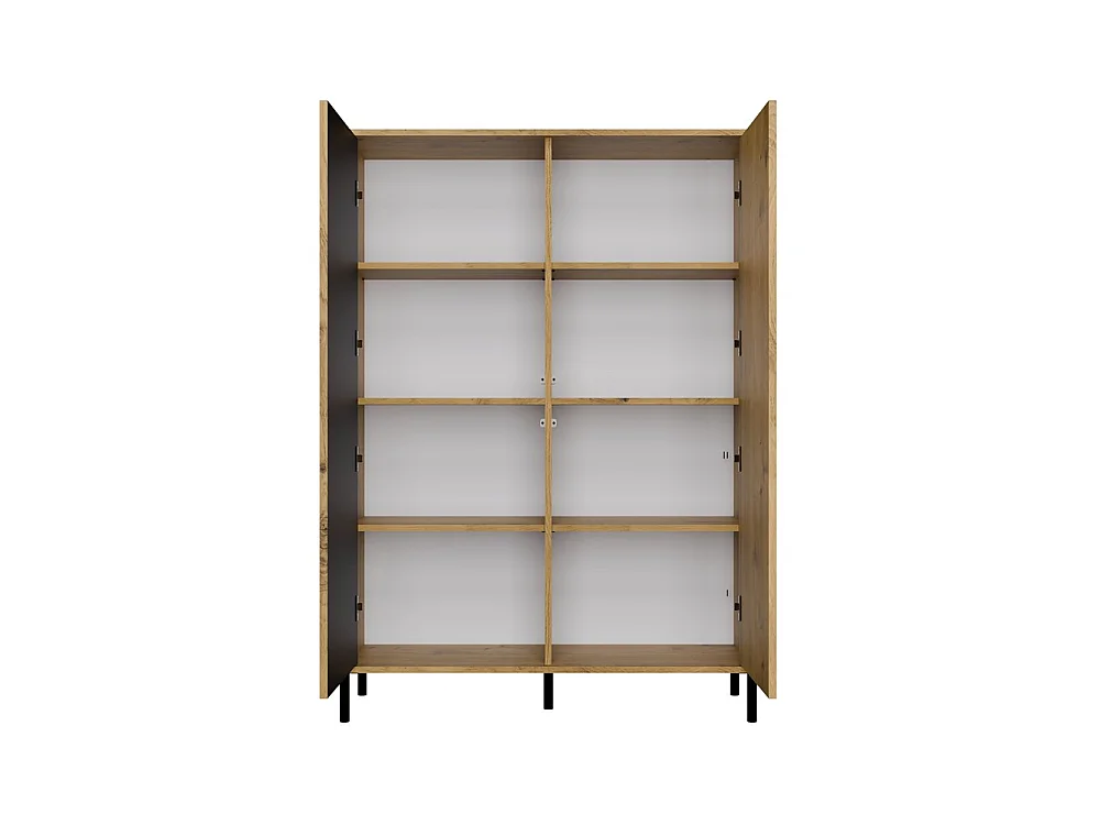 Witryna KAMARO 2DD  Slim| Dąb Artisan | 103,5x40x147,5 cm | Nowoczesna Szafka