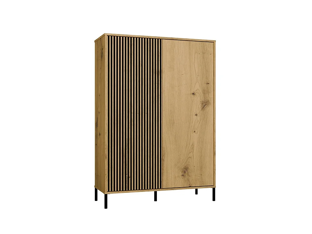 Witryna KAMARO 2DD  Slim| Dąb Artisan | 103,5x40x147,5 cm | Nowoczesna Szafka