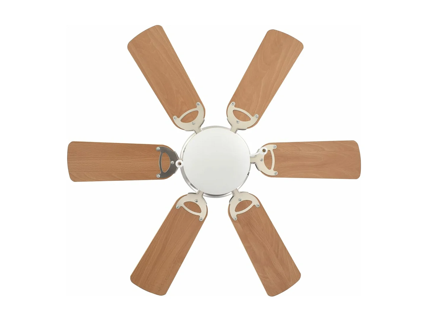 Ventilateur de plafond orné avec lumière 82 cm Marron clair