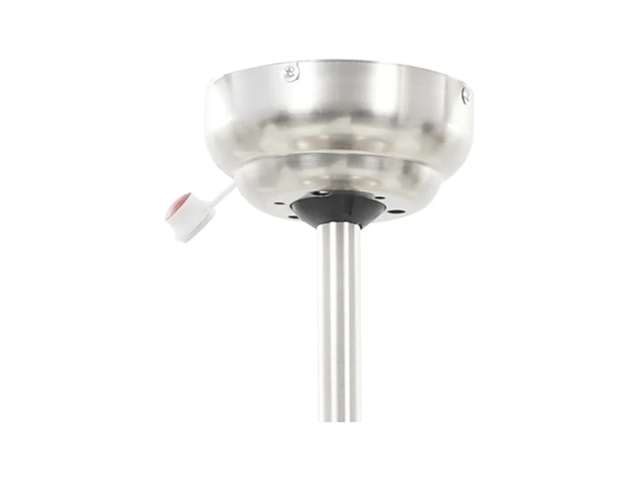 Dekorativer Deckenventilator mit Leuchtmittel 128 cm Weiß