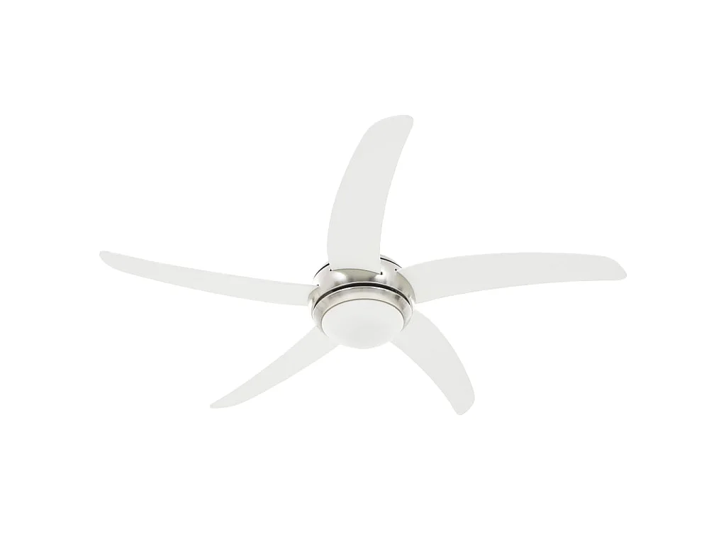 Plafondventilator met lamp 128 cm wit