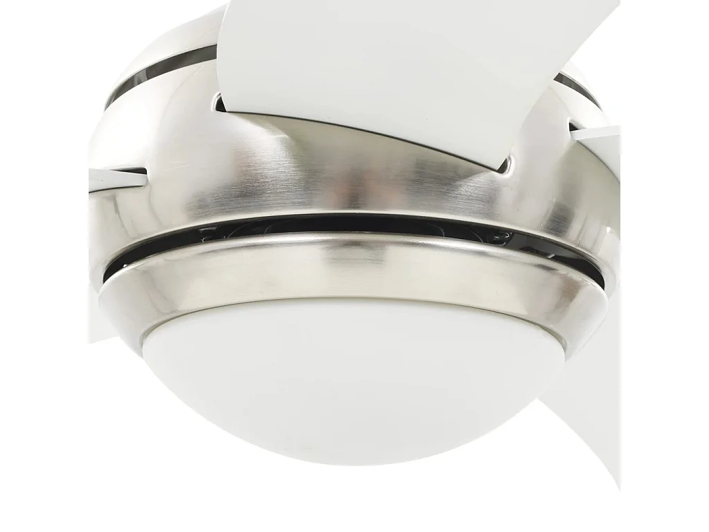 Plafondventilator met lamp 128 cm wit