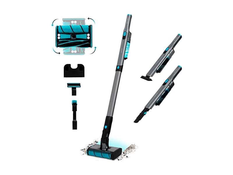 Aspirador vertical Cecotec Scoba 2100 Twice 2 en 1 210W 20kPa con accesorios negro