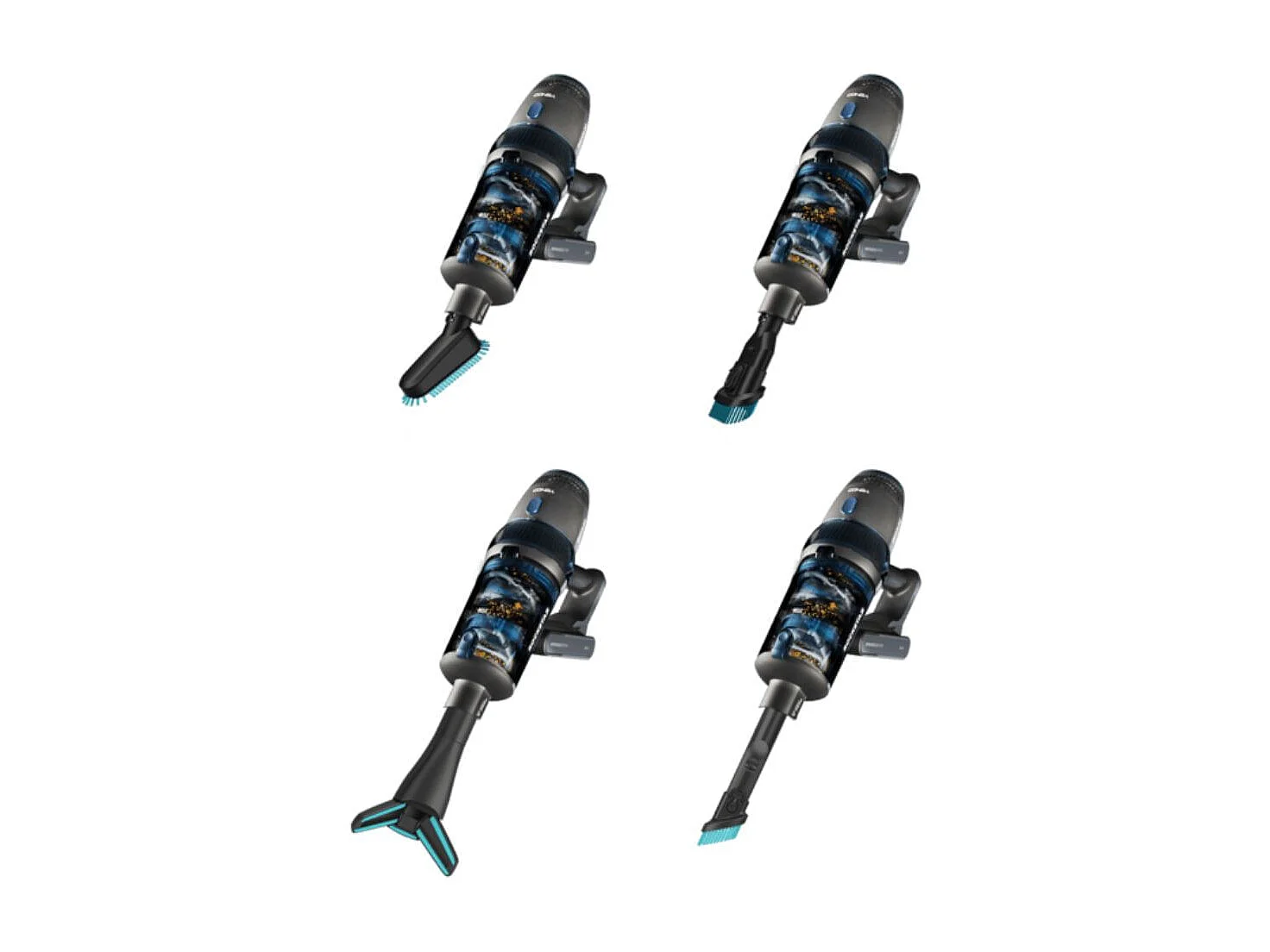 Aspirador vertical Cecotec Conga Rockstar 11500 Odyssey ErgoFlex  850W 3 en 1 negro/azul