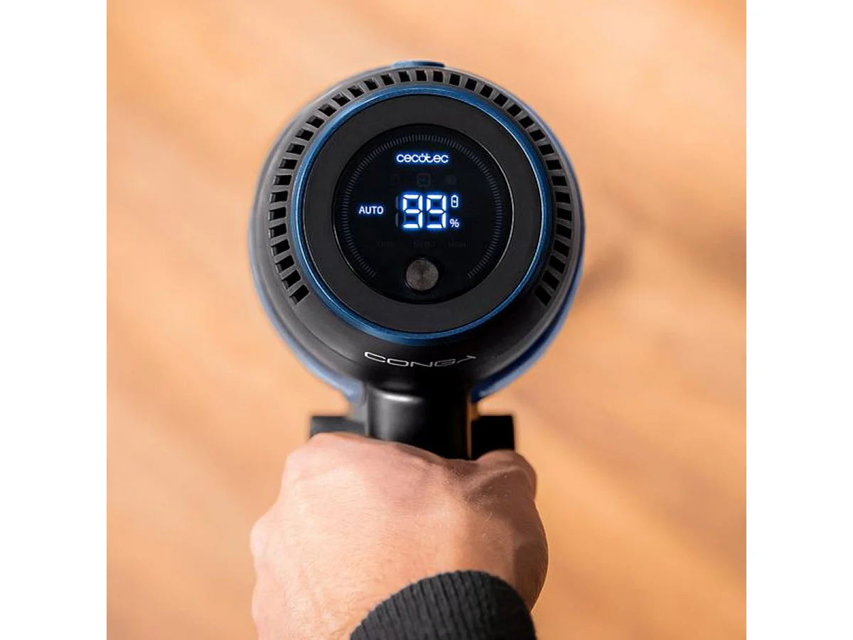 Aspirador vertical Cecotec Conga Rockstar 11500 Odyssey ErgoFlex  850W 3 en 1 negro/azul