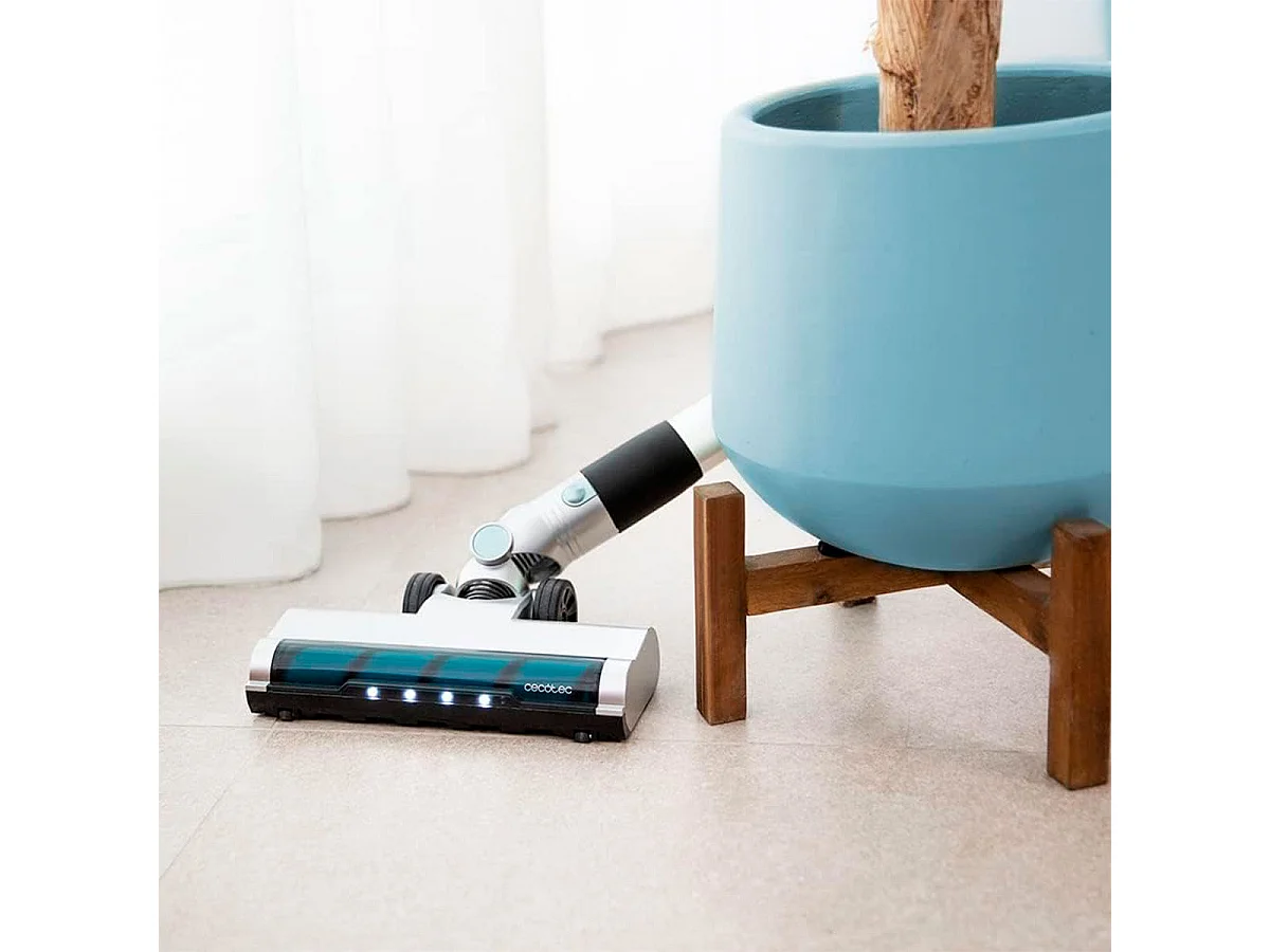 Aspirador vertical Cecotec Scoba 2100 Jalisco 210W 2 en 1 con accesorios inox