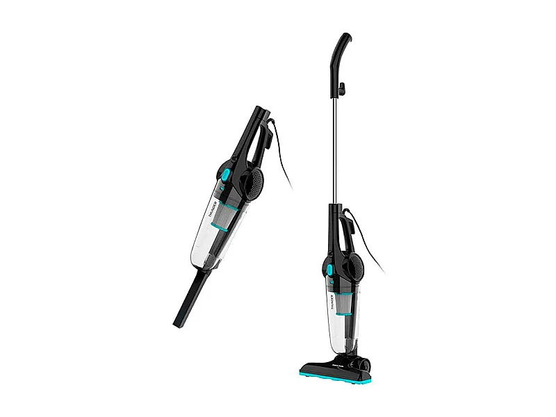 Aspirador vertical Thunder Prixton función de mano 600W negro/inox