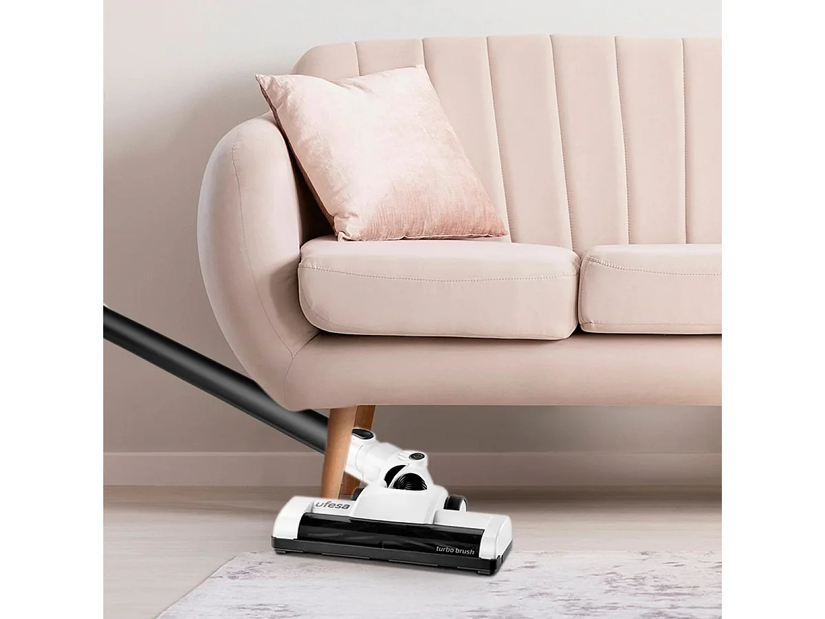 Aspirador escoba Ufesa Ártica 13500W 2 velocidades blanco/negro