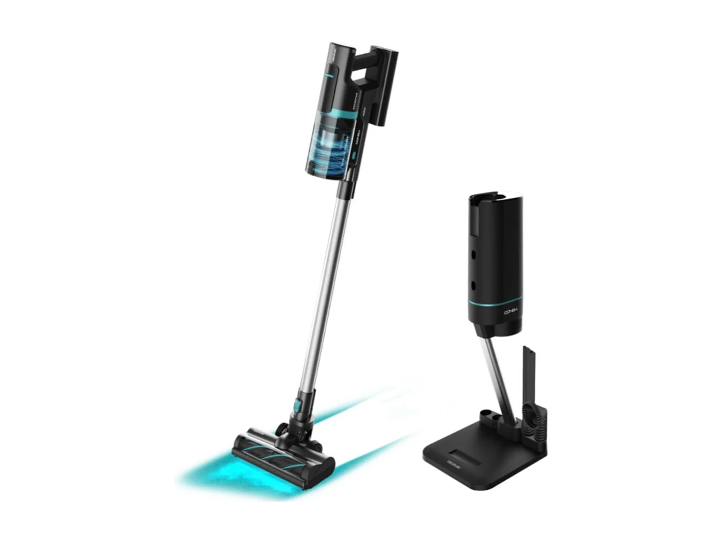 Aspirador vertical Cecotec Conga Rockstar 10000 Nebula Station 3 en 1 450W 30 kPa negro