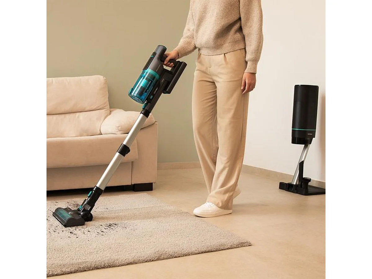 Aspirador vertical Cecotec Conga Rockstar 10000 Nebula Station 3 en 1 450W 30 kPa negro