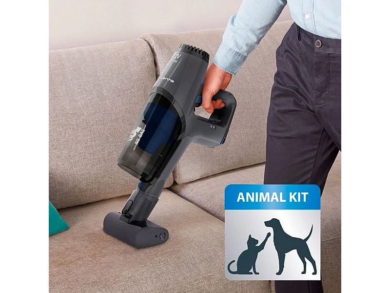 Aspirador vertical Rowenta X-Pert 3.60 Flex Animal 3 en 1 22V gris oscuro 110x21,5 cm