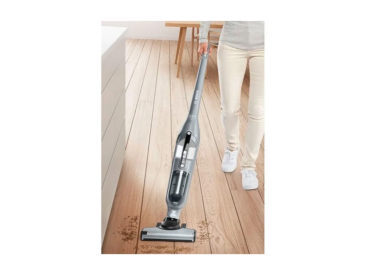 Bosch BCH3P210 aspirateur balai et balai électrique Sans sac 0,4 L Noir, Gris