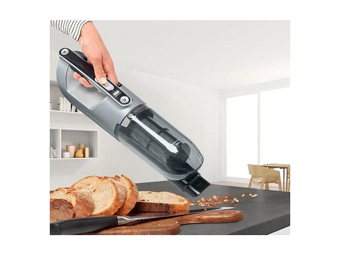 Bosch BCH3P210 aspirateur balai et balai électrique Sans sac 0,4 L Noir, Gris