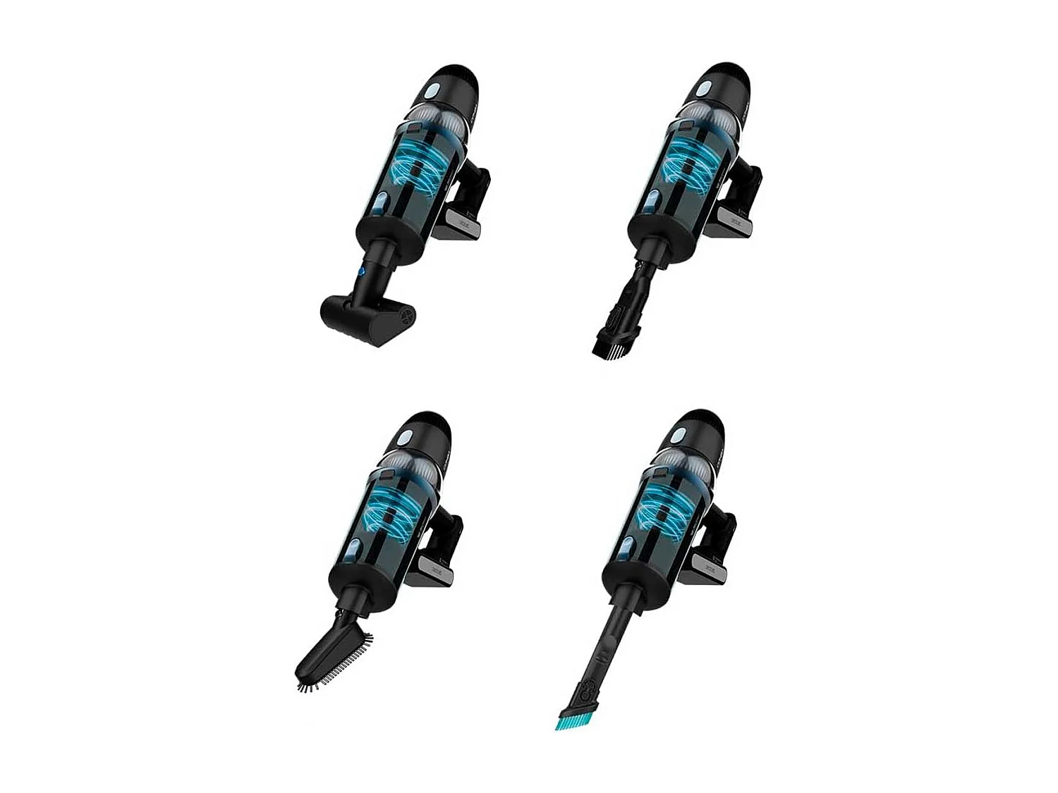 Aspirador vertical Conga Rockstar 9500 Connected Ergowet 3000 IA 680W 4 en 1 WiFi negro