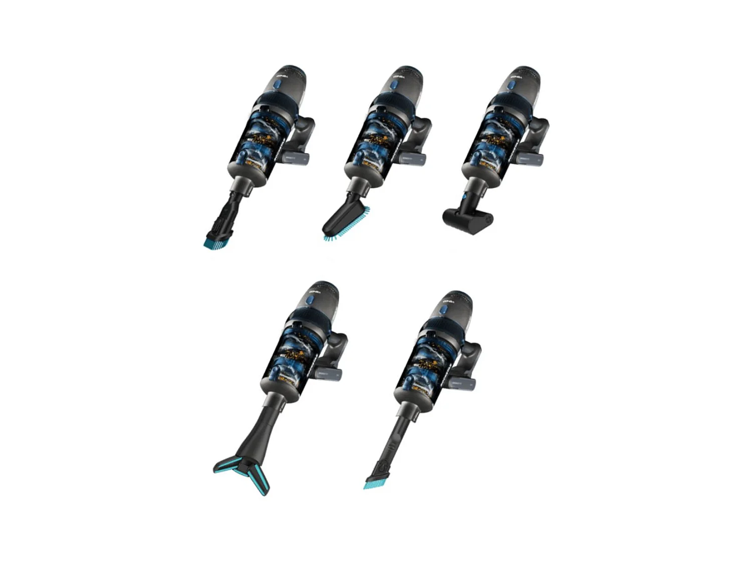 Aspirador vertical Cecotec Conga Rockstar 11500 Odyssey ErgoWet Connected IA 850W 4 en 1 negro/azul