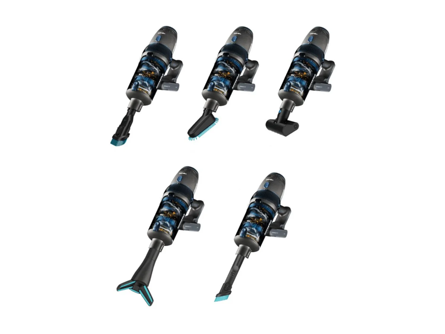 Aspirador vertical Cecotec Conga Rockstar 11500 Odyssey ErgoWet Connected IA 850W 4 en 1 negro/azul