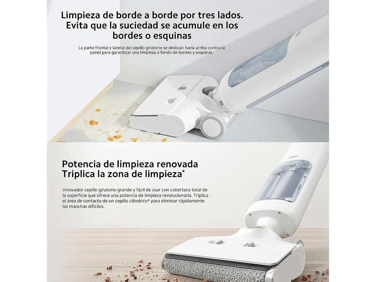 Aspirador vertical Xiaomi Truclean W10 Pro Wet Dry Vacuum 200W 3 en 1 blanco