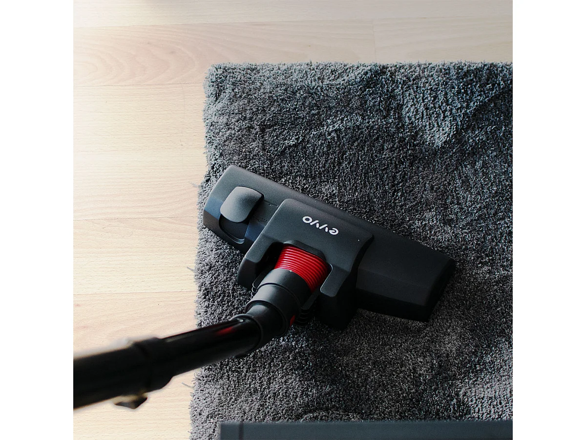 Aspirador vertical Evvo A12 600W 16kPa 2 en 1 negro