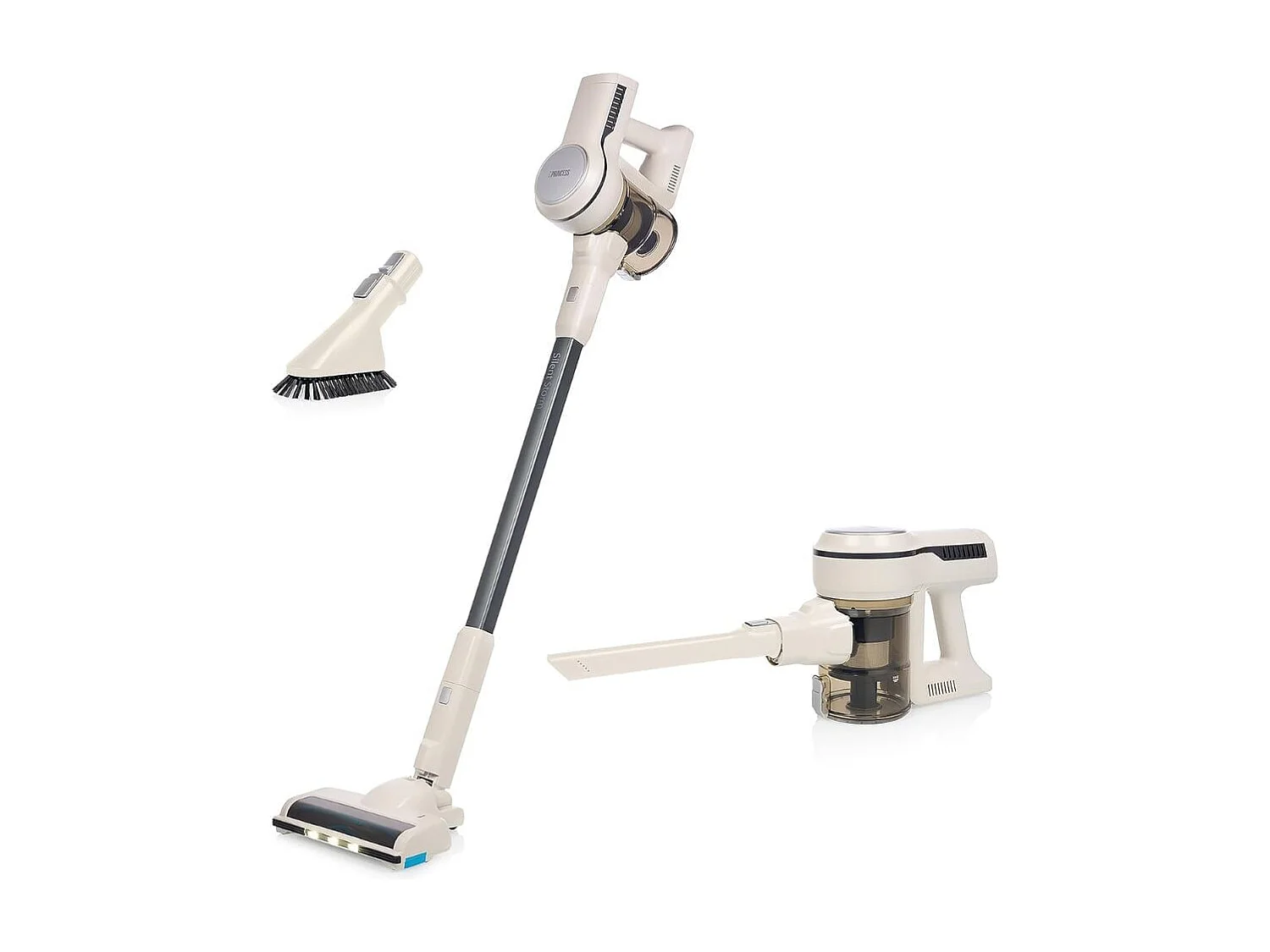 Aspirador escoba Princess 339380 140W 2 en 1 recargable blanco