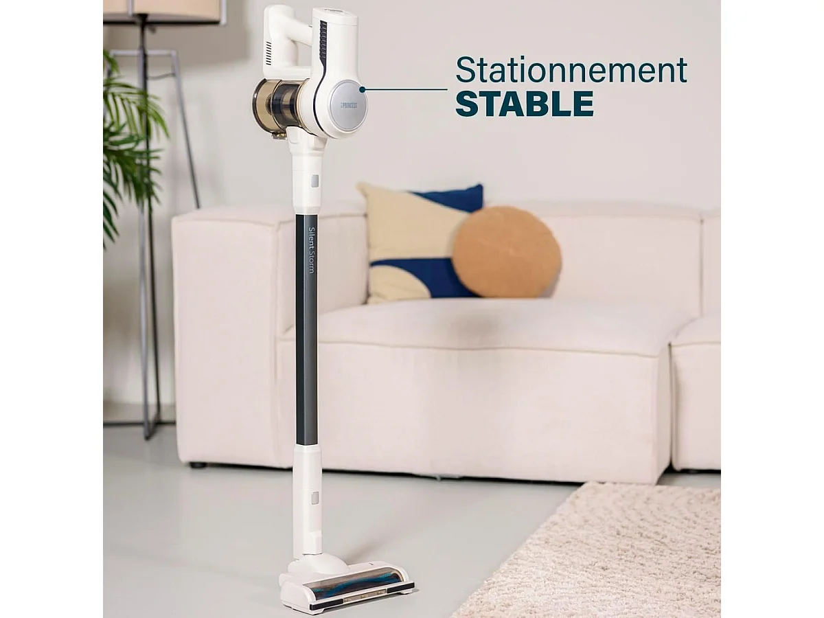 Aspirador escoba Princess 339380 140W 2 en 1 recargable blanco