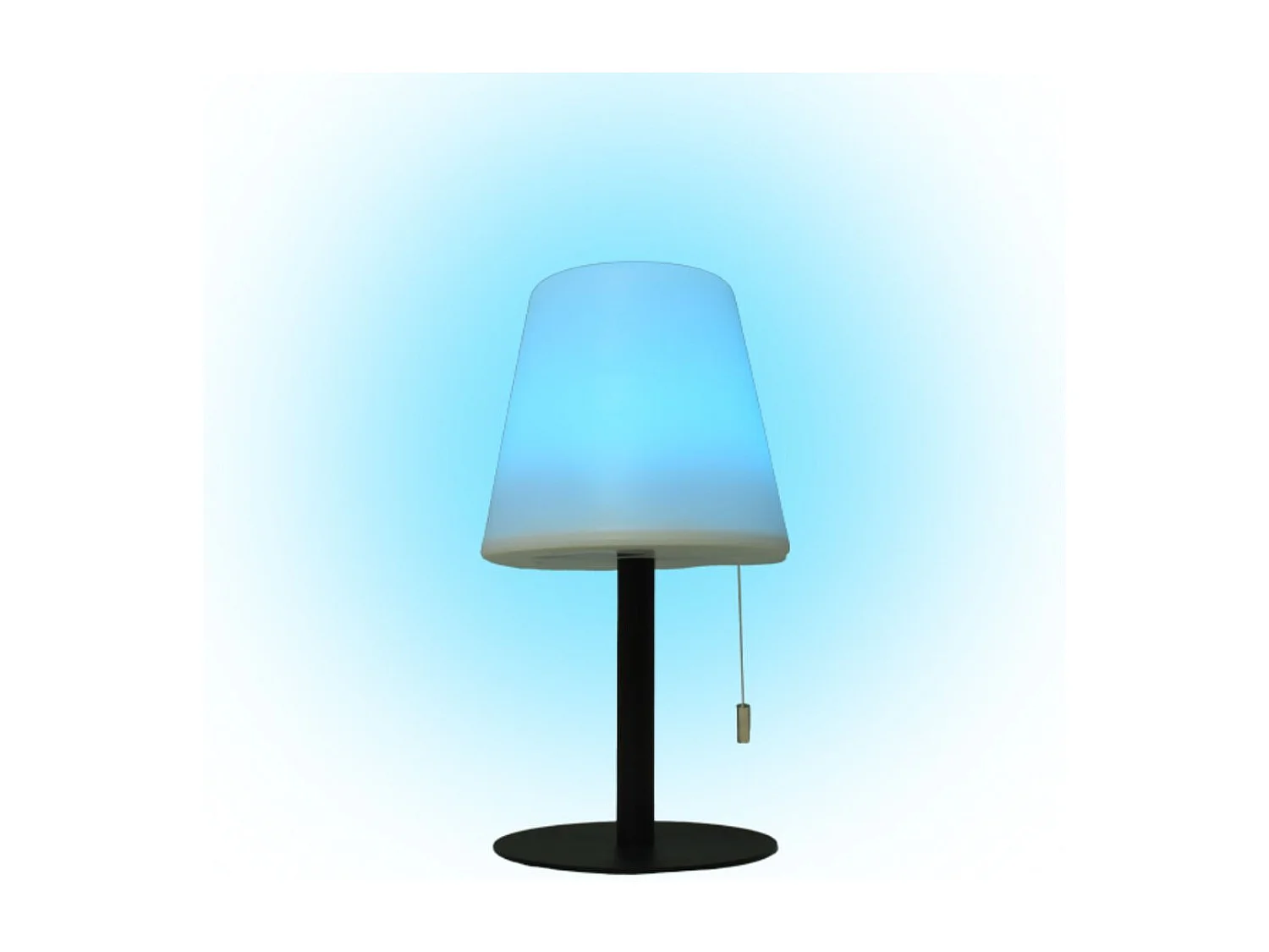 Lámpara de sobremesa Biana Lumit LED RGB con USB blanco Ø16x30 cm