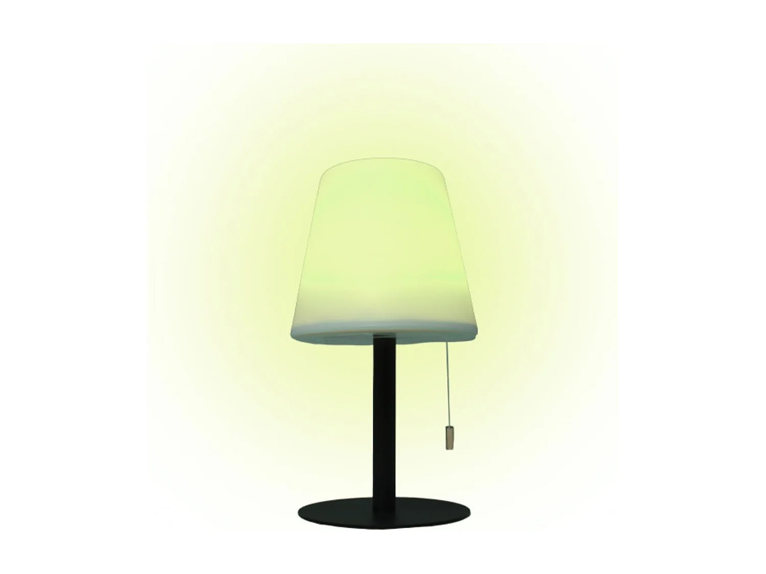 Lámpara de sobremesa Biana Lumit LED RGB con USB blanco Ø16x30 cm