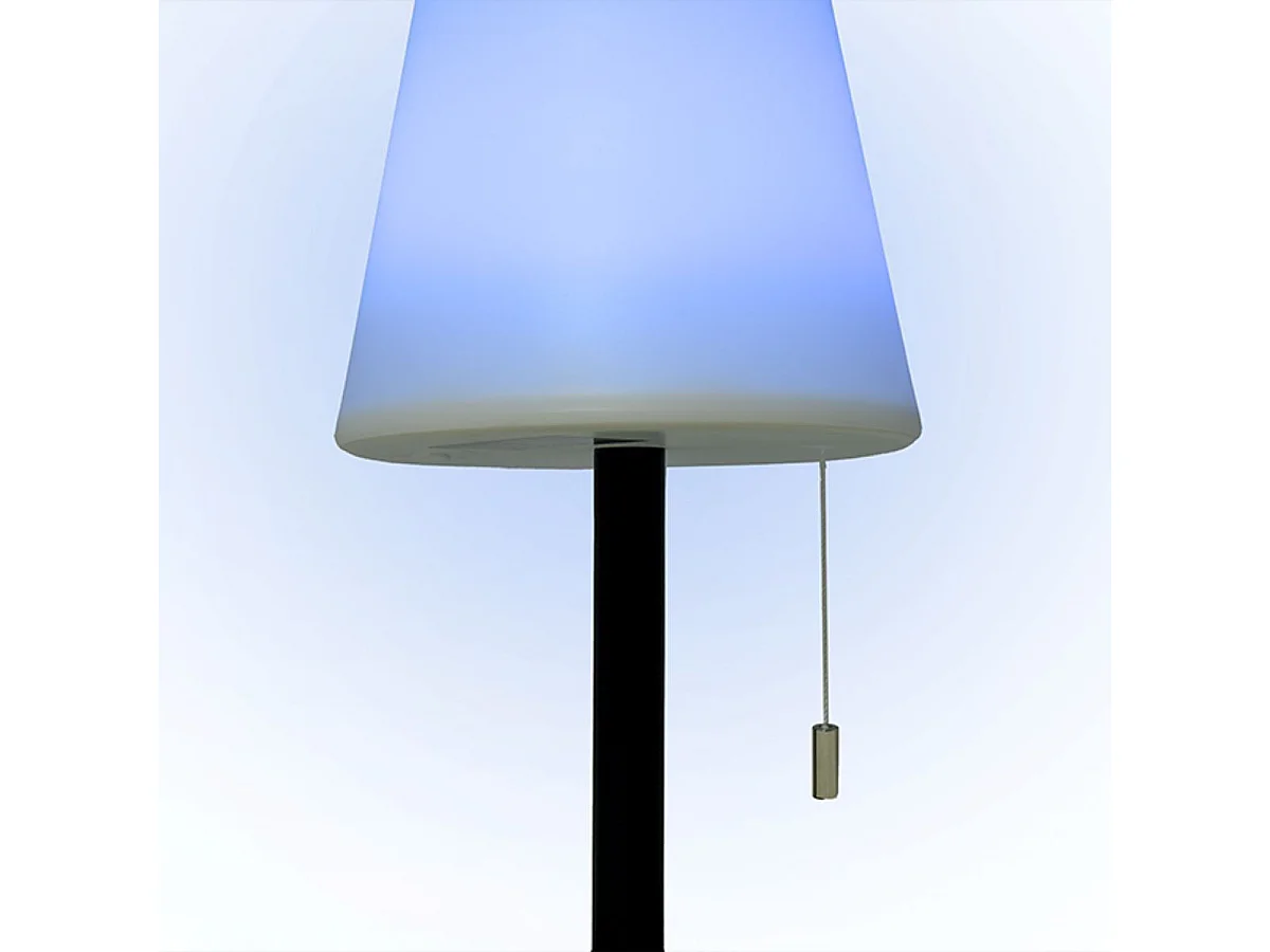 Lámpara de sobremesa Biana Lumit LED RGB con USB blanco Ø16x30 cm