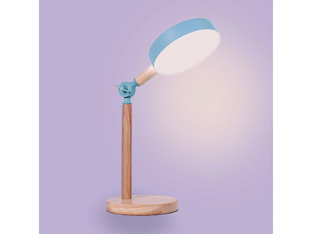 Flexo Luppa Bel Air inclinación regulable luz LED azul/natural Ø15x48,5 cm