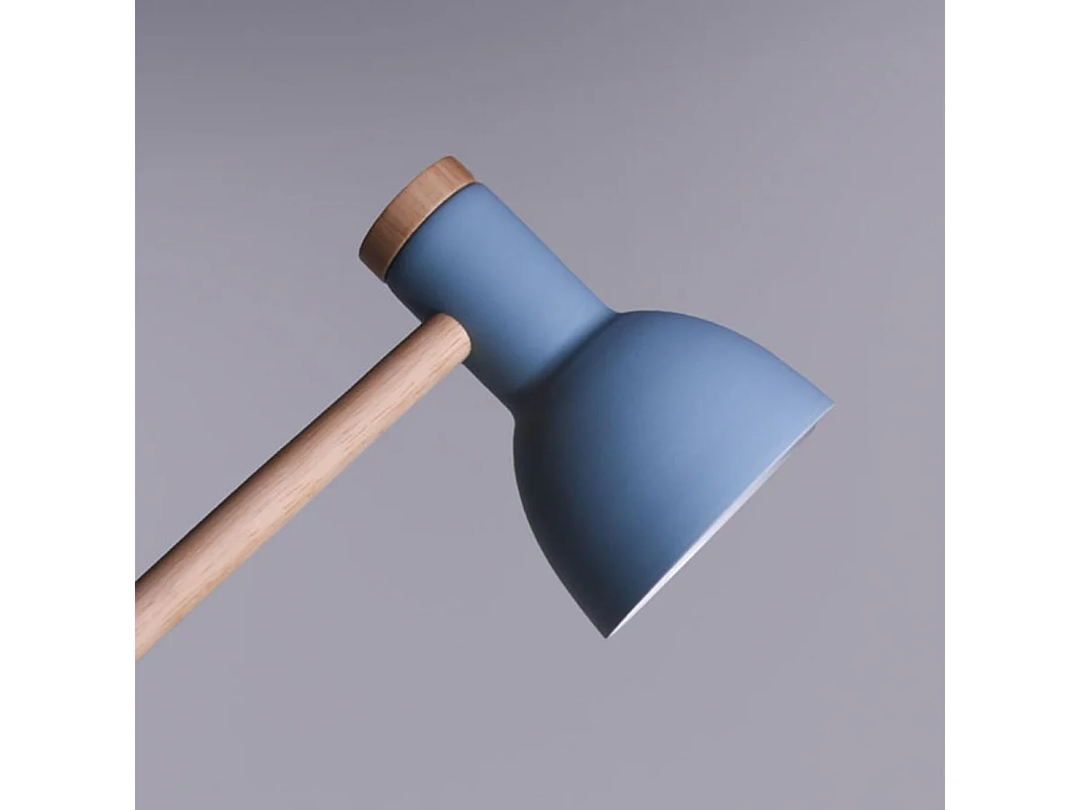 Flexo Teacher Bel Air 40W inclinación regulable azul/natural Ø15x47 cm