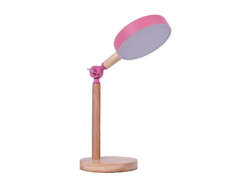 Flexo Luppa Bel Air inclinación regulable luz LED rosa/natural Ø15x48,5 cm