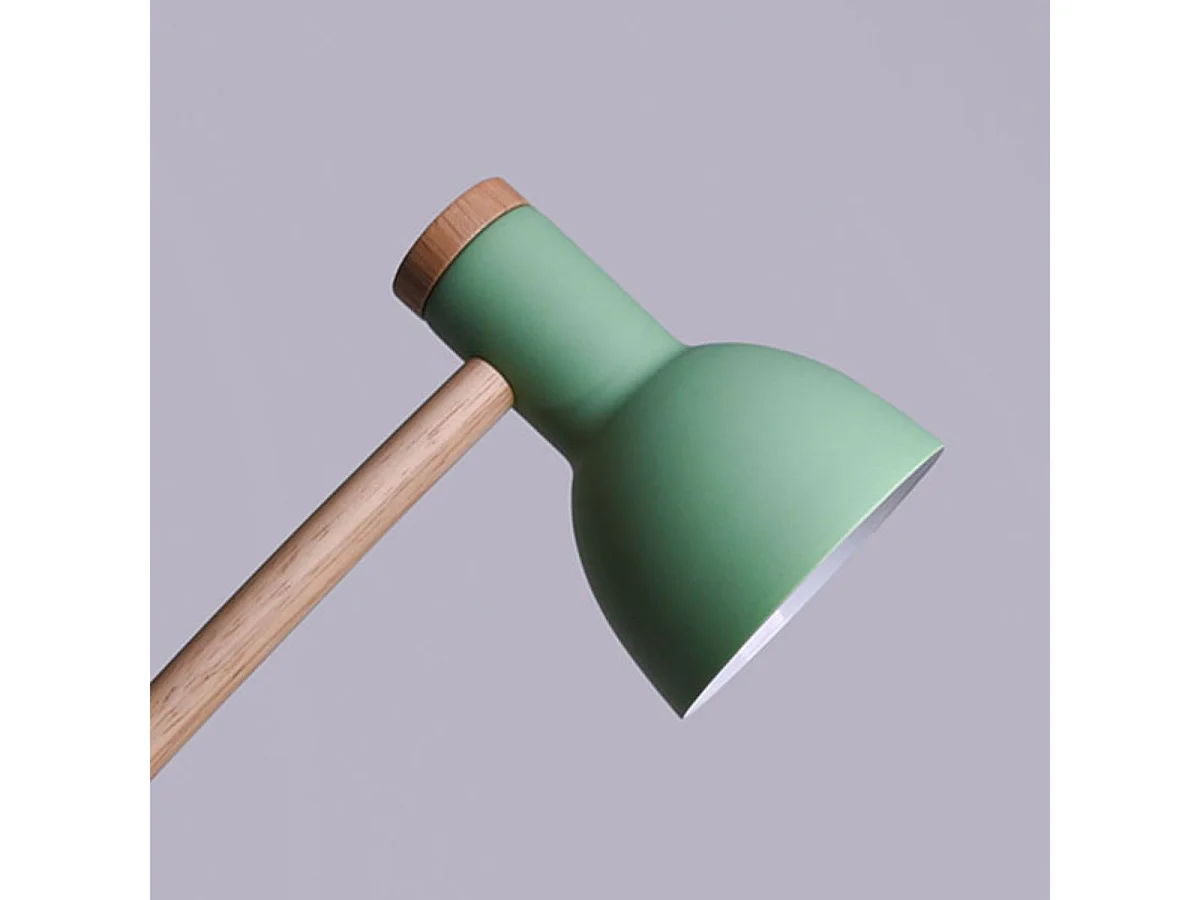 Flexo Teacher Bel Air 40W inclinación regulable verde/natural Ø15x47 cm