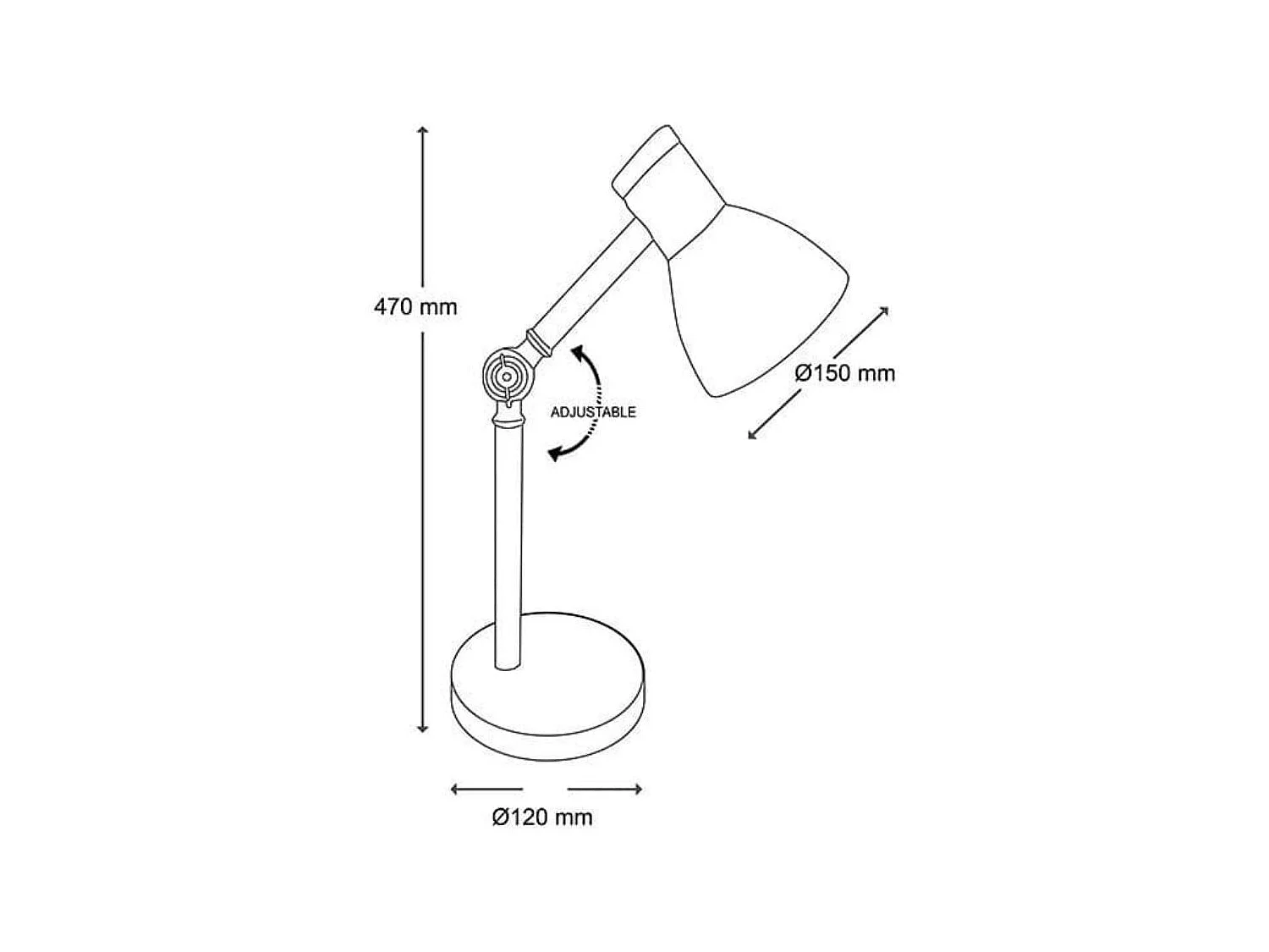Flexo Teacher Bel Air 40W inclinación regulable púrpura/natural Ø15x47 cm