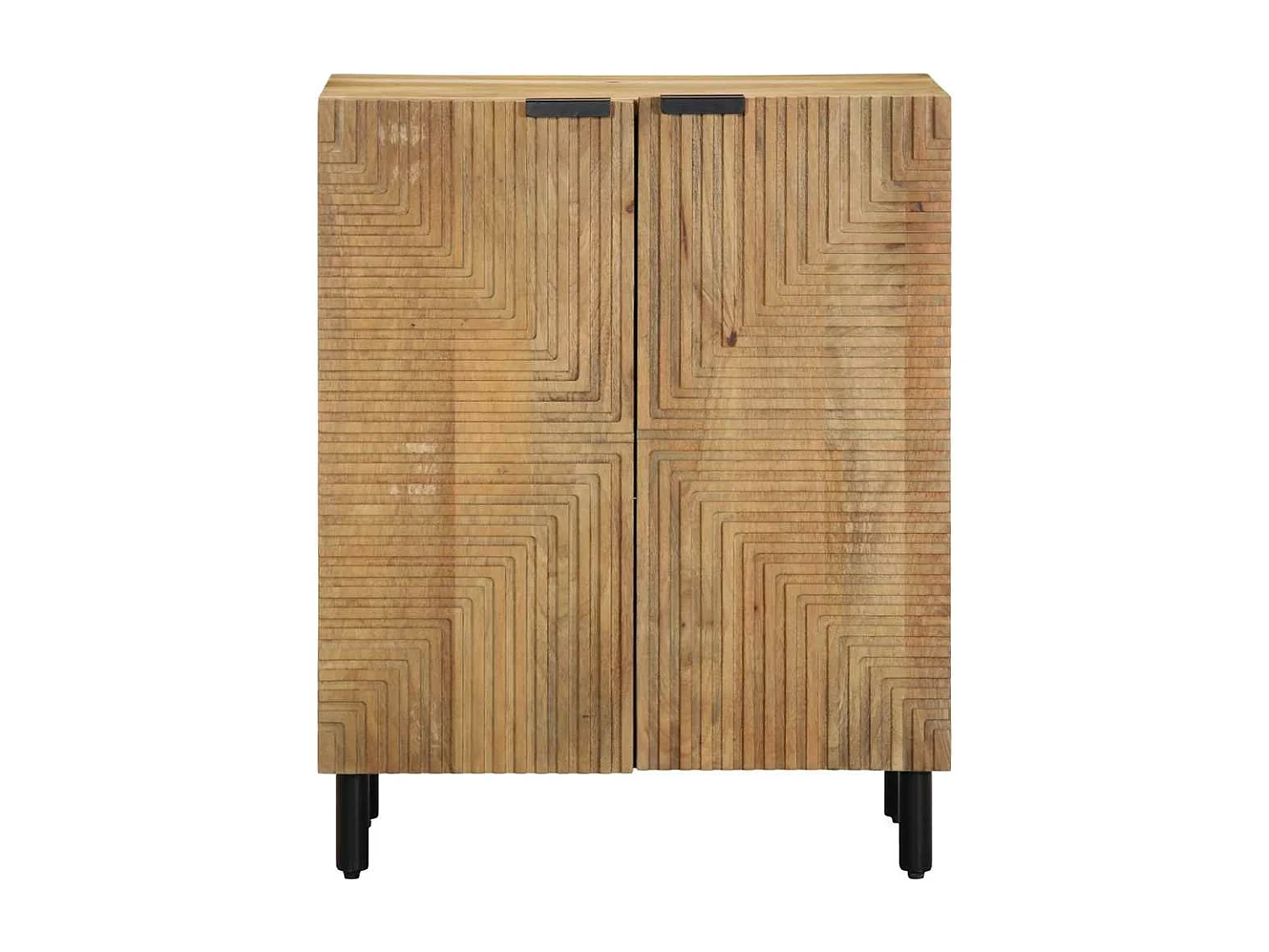 Buffet marron 60x33x75 cm bois massif de manguier