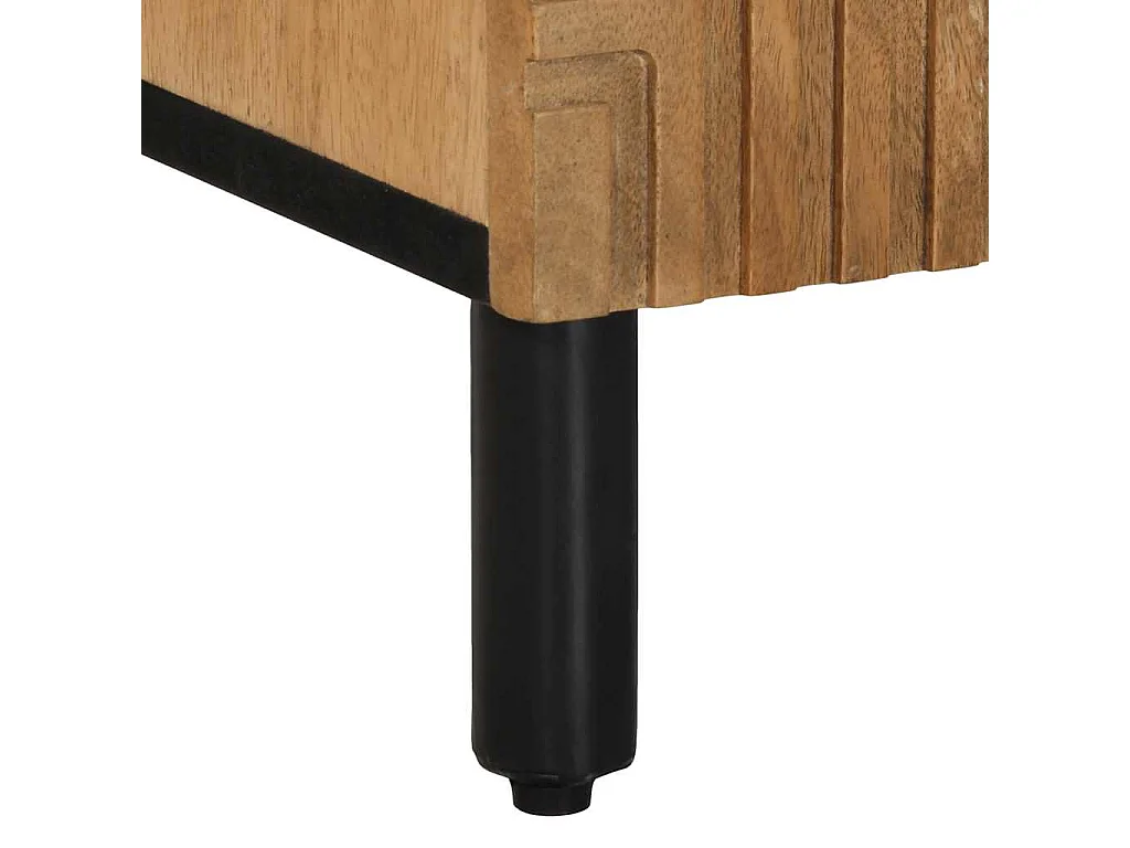 Buffet marron 60x33x75 cm bois massif de manguier