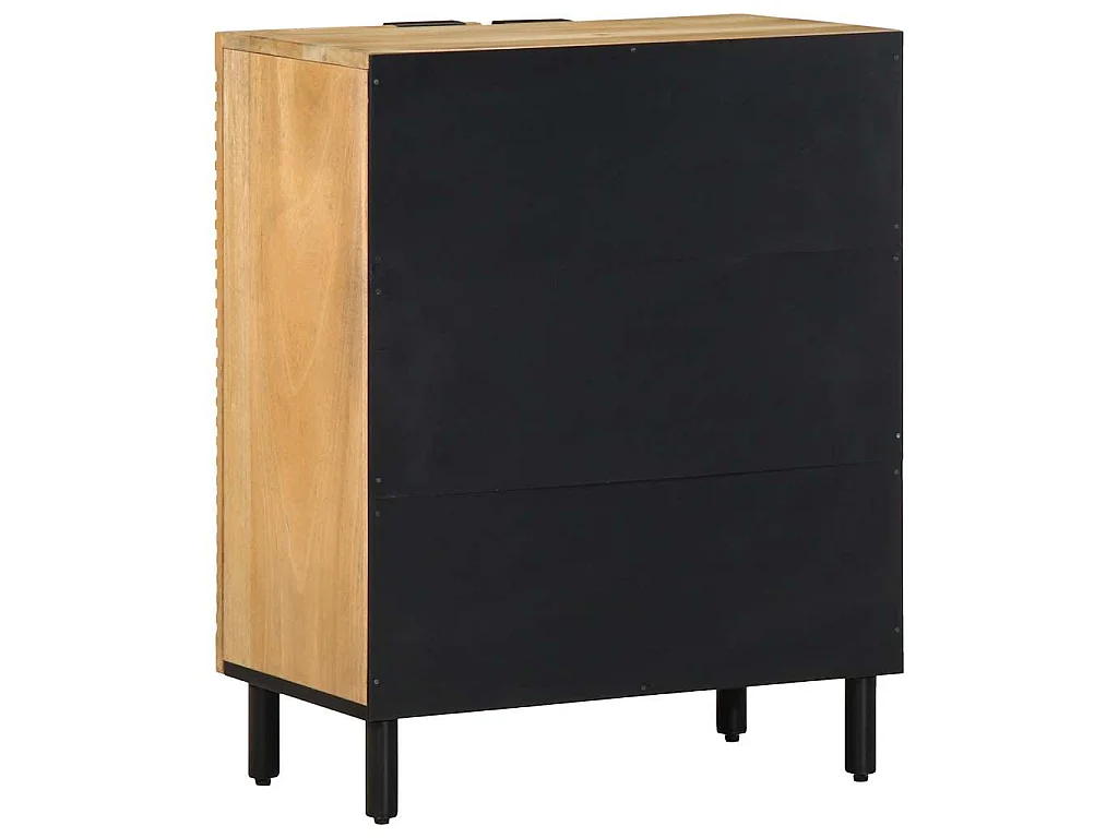 Buffet marron 60x33x75 cm bois massif de manguier