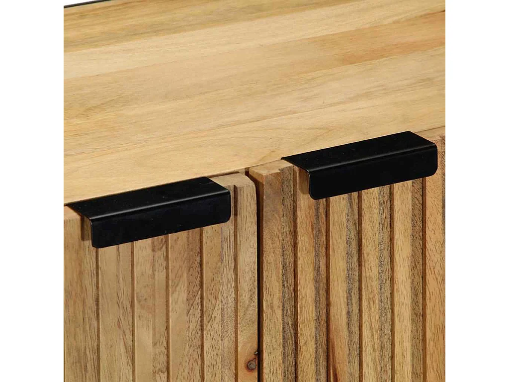 Buffet marron 60x33x75 cm bois massif de manguier
