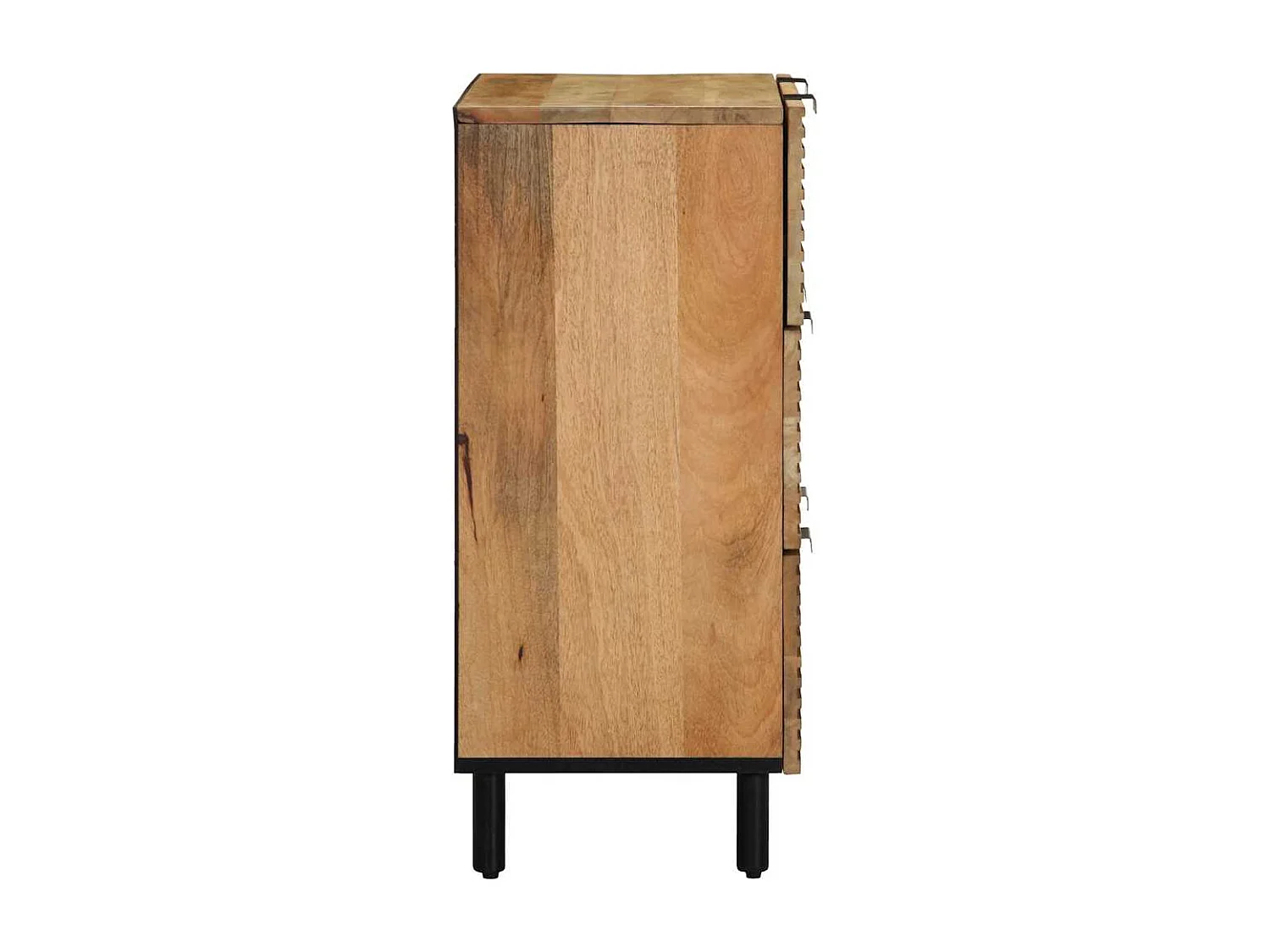 Aparador castanho 60x33x75 cm madeira de mangueira maciça